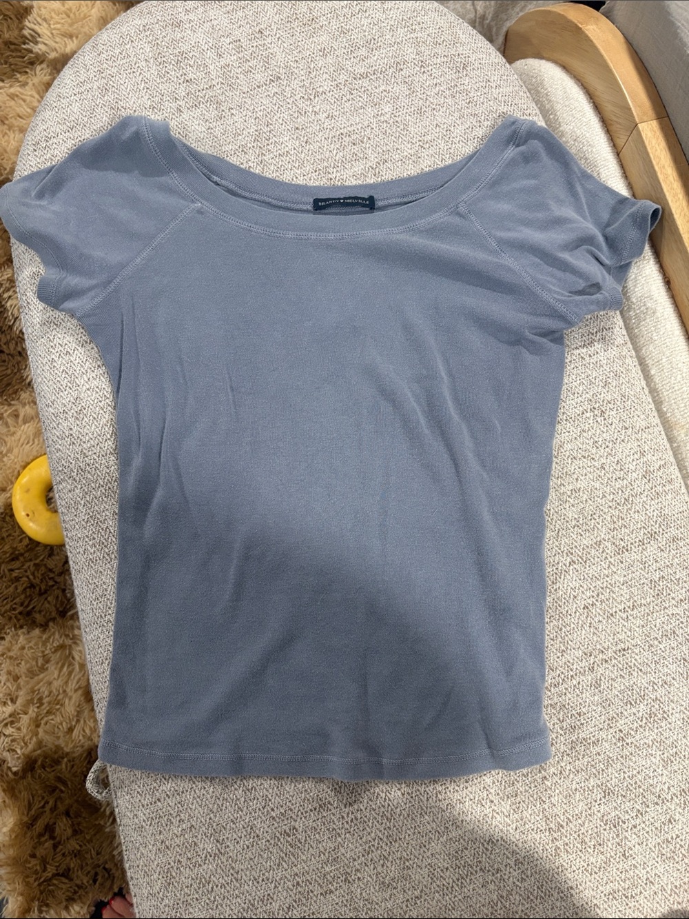 Brandy Melville Scoop Neck Tank Top - Dusty Blue Gray
